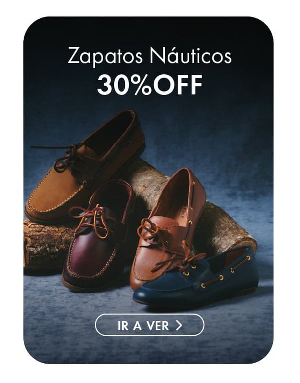 zapatos náuticos 30% off
